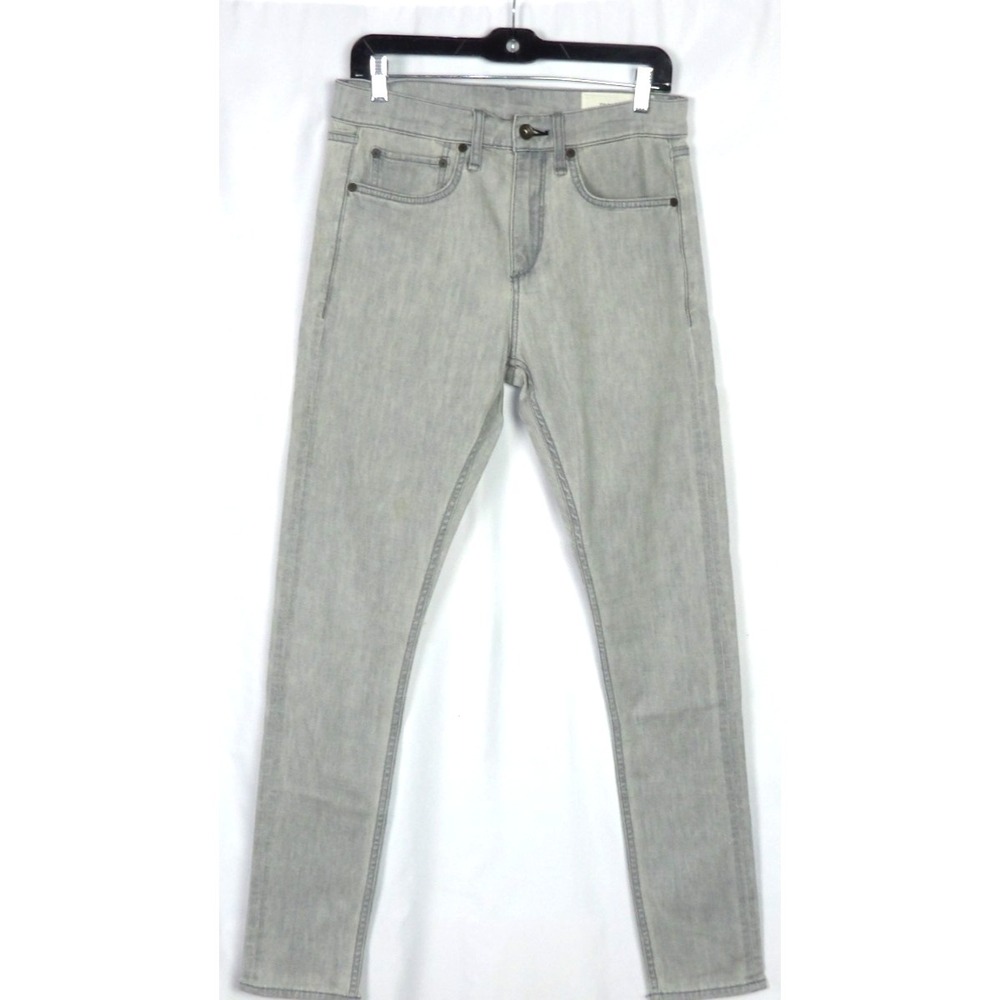 rag & bone Stretch FIT 1 Slim Skinny Light Gray Wash Denim Jeans‎ Men's 30 X 32